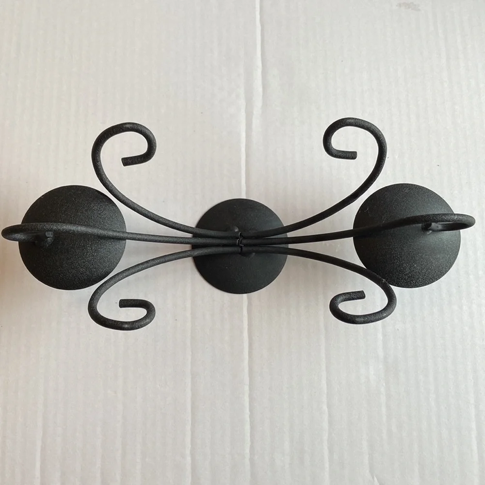 Black Iron Candle Holder